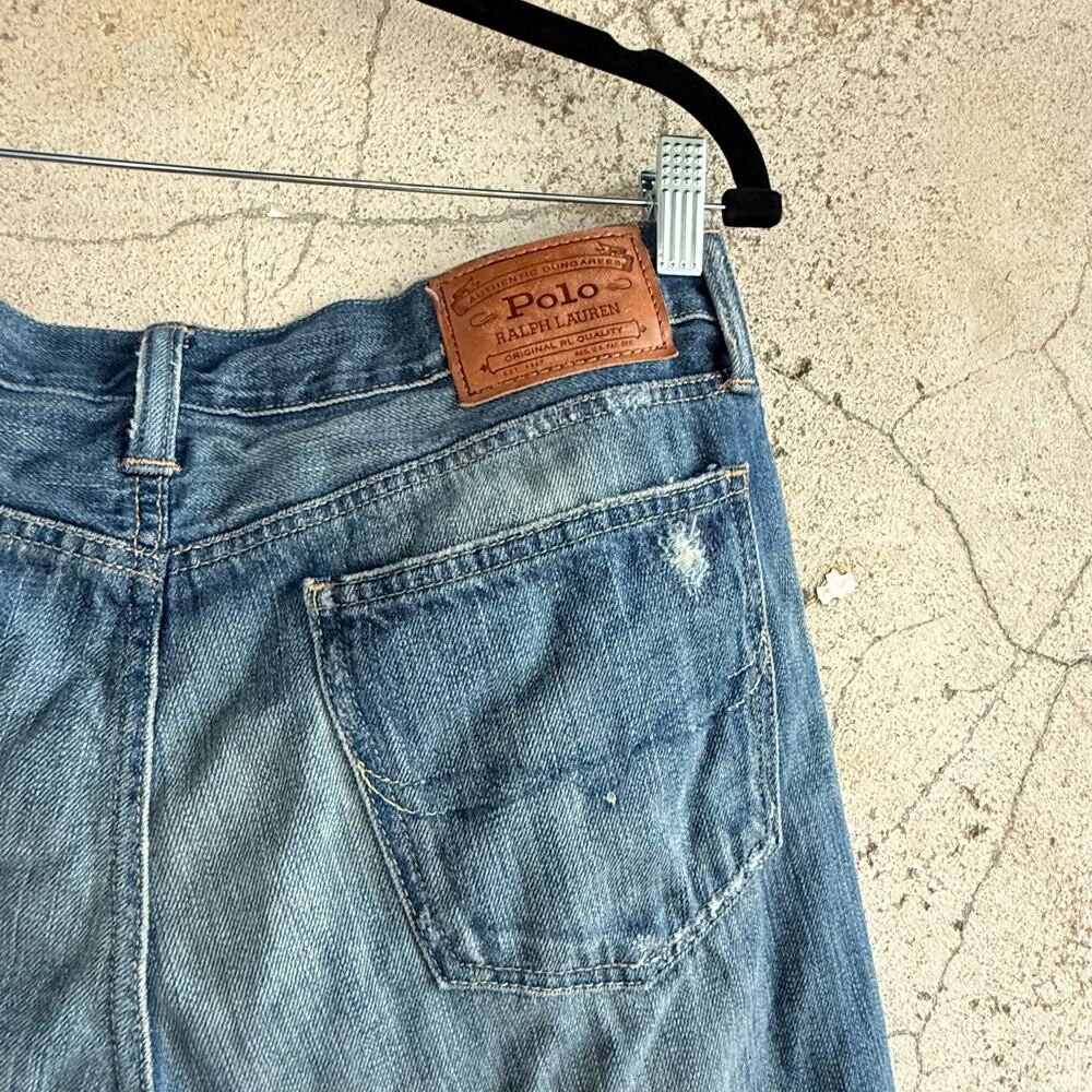 Polo Ralph Lauren Jeans Astor Slim Boyfriend Patchwork Plaid Flannel Denim 28‎ - Picture 6 of 7